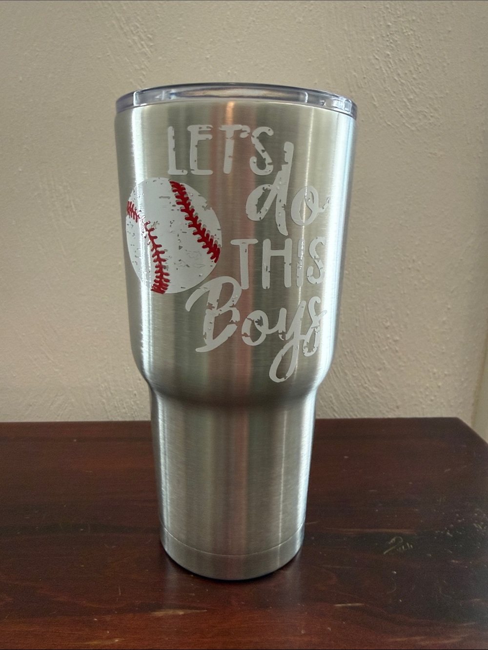 Baseball Theme Tumbler/Travel Mug